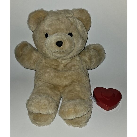 VTG Heart to Heart Bear Plush WORKING HEART 18" Teddy (no clothes) Chosun 1986 - Picture 2 of 15